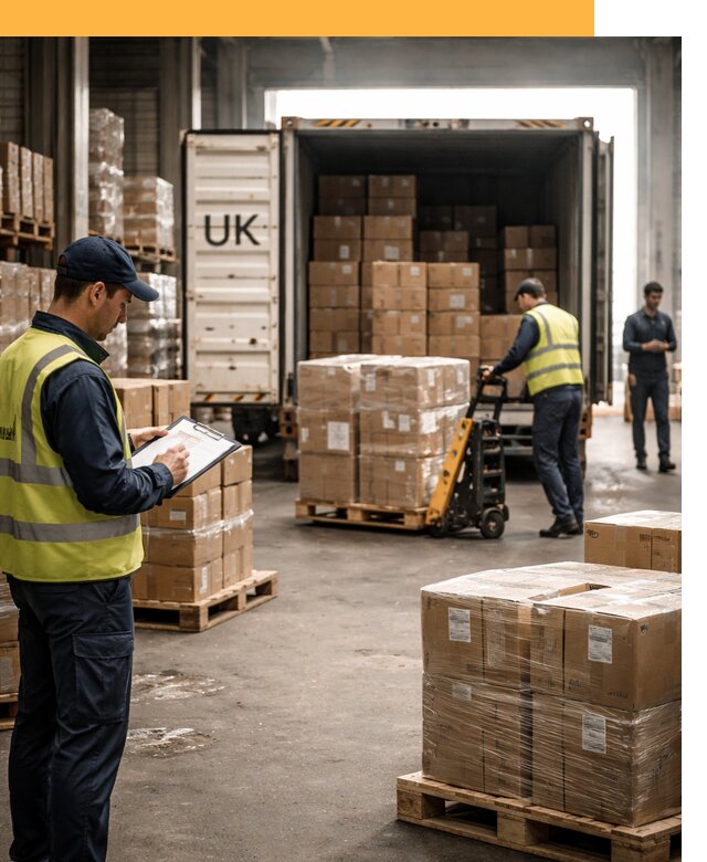 Доставка грузов из Великобритании с таможенным оформлением от 13373