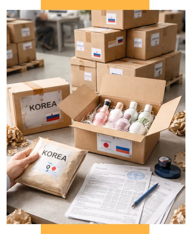 Доставка косметики из Кореи от 9093 р. под ключ | СетСервис-Гсь