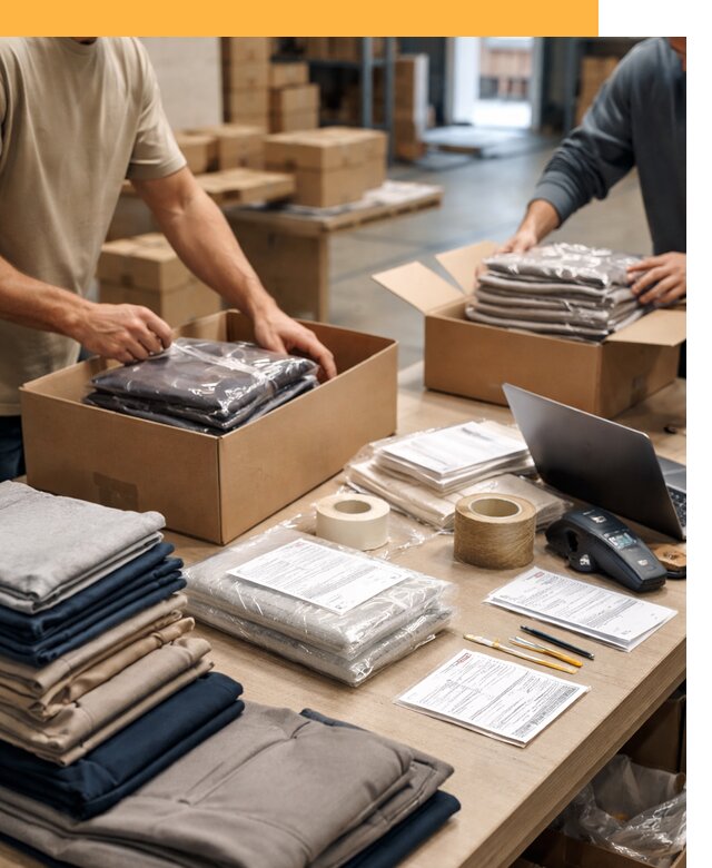 Перевозка одежды по миру от 8024 руб. с таможенным оформлением